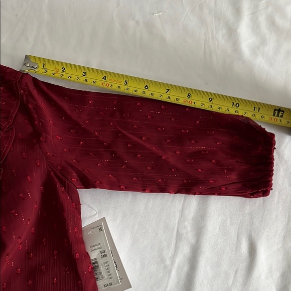 Chelsea & Violet Red Blouse with Balloon Sleeves - Picture 8 of 9